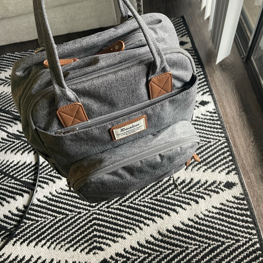 Backpack-Baby diaper bag with changing pad